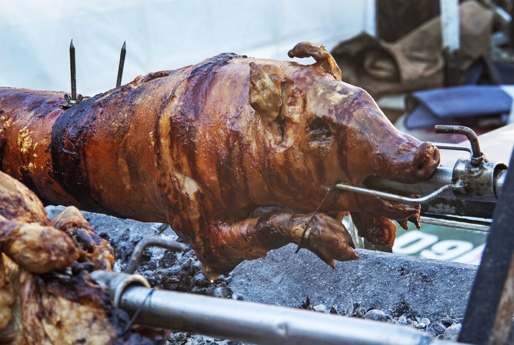 Porcelet à la broche